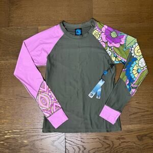 NWT Wave Life Long Sleeve Rashguard  UPF 50+ Sun Protection Swim Surf Medium